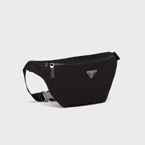 PRADA Authentic Re-Nylon and Saffiano Leather belt bag W/ Authentication Card